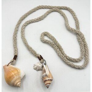 Vintage Woven Seashell Shell Belt